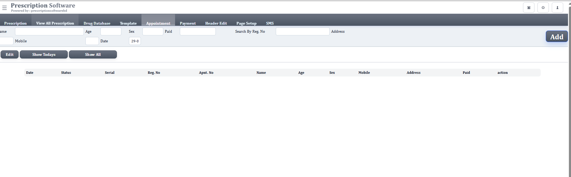 Prescription software screenshot 6